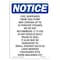 Signmission OSHA Notice, 5" Height, Fuel Dispensed From This Pump Sign, 5" X 3.5", Portrait OS-NS-D-35-V-12931 - alternate 1